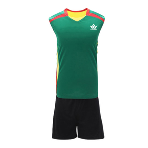 ชุดวอลเลย์บอลชายสีน้ำเงินกรมท่าแบบกำหนดเอง เสื้อแขนกุด กางเกงขาสั้น แห้งเร็ว ระบายเหงื่อได้ดี ผลิตจากโพลีเอสเตอร์ ชุดยูนิฟอร์มกีฬาสำหรับผู้ใหญ่ - Product Image 4