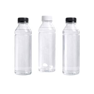 330ml Square PET <b>Plastic</b> Bottle Double Ring Design for Beverage Juice Tea <b>Packaging</b> OEM Screw Cap Silk Screen Printed Vietnam - Product Image 1