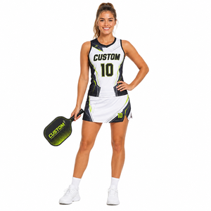 Conjunto de Uniforme Deportivo Personalizado para Pickleball, Top Deportivo sin Mangas y Falda para Mujer, Ropa de Equipo - Product Image 1