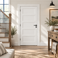 Porte intérieure de style britannique à âme pleine, design minimaliste, isolation acoustique, personnalisation de la couleur gratuite pour cuisine et salle de bain