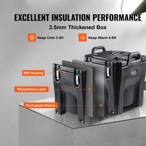 Contenitore Termico Impilabile da 32Qt per Alimenti, Box Catering in Acciaio Inox, Caricamento dall'Alto, in LLDPE per Ristoranti e Hotel - Product Image 3