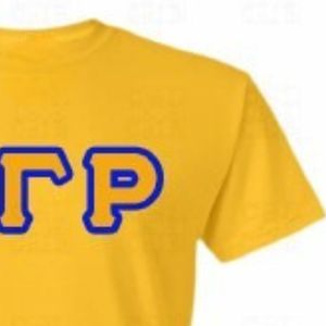 Camiseta Sigma Gamma Rho Negra con Letras Griegas, Azul, Informal para Mujer, Camiseta de Sororidad, Manga Corta, con Gráficos, Personalizada con Letras Griegas - Product Image 4