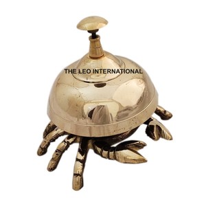 Home <b>Decor</b> and Office Use <b>Table</b> Hotel <b>Decor</b> Accessories Hammered Stainless Steel <b>Table</b> Bell Counter <b>Top</b> Home Accent - Product Image 2