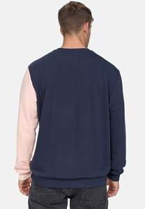 Pull tricoté à col rond pour homme, coupe classique, style décontracté, color block, pour l'automne, design personnalisé OEM - Product Image 4