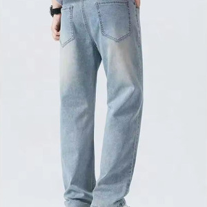 Fabricant de jeans en denim taille haute pour hommes, fournisseur de jeans vintage sur mesure, usine de production en gros de denim premium OEM - Product Image 5