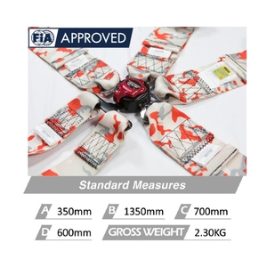 Brand Wholesale SPORT FIA Approved Racing Harness 6 Point Safety Belt for Motorsport Vehicle Track Day Use Supply OEM Factory - Product Image 3