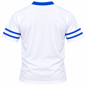 Camiseta de Cuello en V para Hombre, Color Blanco y Azul Rey, con Gráfico de Letras Griegas, Manga Corta, Estilo Casual para Fraternidad Phi Beta Sigma - Product Image 4