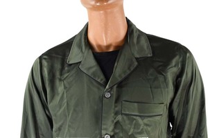 Mens Satin <b>Pajama</b> Set New Green Color 2 pc Sleepwear Loungwear Night <b>Suit</b> Breathable Sleepwear - Product Image 3