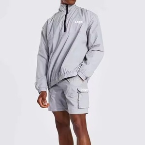 Veste coupe-vent pour homme de haute qualité avec impression de logo personnalisée, nouveau design, ensemble court, dernière version, meilleure qualité - Product Image 5