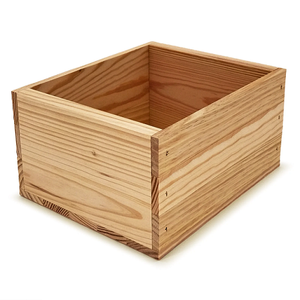 Boîtes carrées en bois avec design gravé et finition en bois de haute qualité, boîte en bois naturel pour le rangement à domicile - Product Image 4