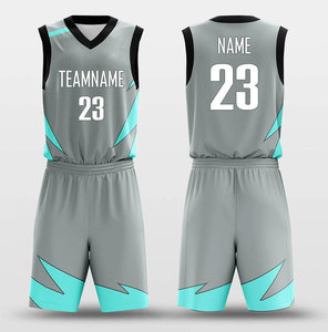 Custom Basketball Uniform Teamname 02 Sublimated V-Neck Sleeveless Jersey <b>Shorts</b> Set Moisture Wicking <b>Polyester</b> Adult Unisex - Product Image 3