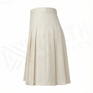 Minifalda Plisada para Mujer, Color Sólido, Cintura Regular, Tejido de Tela, Estilo para Todas las Temporadas, Diseño Cómodo - Product Image 3