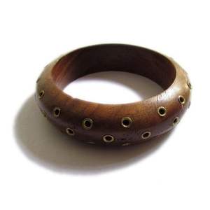 Accessoires de mode en cristal de designer haut de gamme, bracelets ethniques en bois pour femmes - Product Image 3
