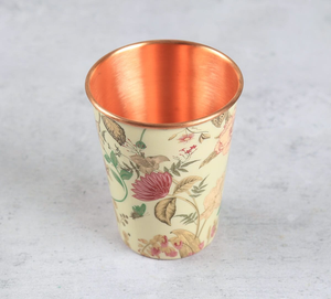 Gobelets en cuivre martelé 100% cuivre, design unique, verres à eau faits à la main, vaisselle artisanale, Inde, Ayurveda, Yoga, sain, écologique - Product Image 5