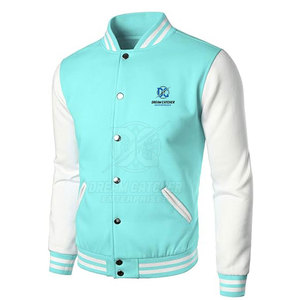 Chaqueta Letterman de Material Suave con Cuello Alto, Chaqueta de Invierno de Alta Calidad para Hombre, Mezcla de Algodón y Lana, Transpirable - Product Image 3