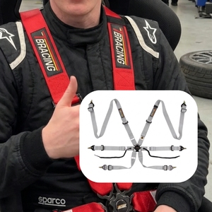 เบาะนั่งแบบ Bucket Seat ใช้เข็มขัดนิรภัย TBRACING Sport Plus ได้รับการรับรองมาตรฐาน FIA  แบบ OEM ODM ขายส่ง พร้อมสายรัดไหล่แบบ Velcro - Product Image 1