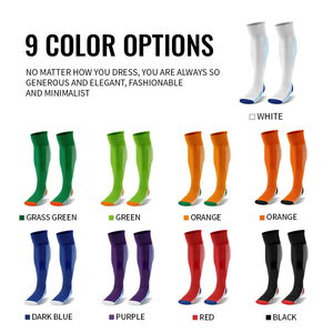 Breathable Knee High Soccer <b>Socks</b> Striped Black Green Adult Football <b>Socks</b> Knitted Regular Style <b>Long</b> <b>Socks</b> For <b>Men</b> - Product Image 2