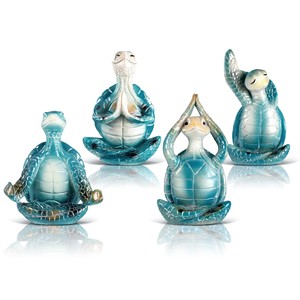 งานแกะสลักรูปเต่าทะเลจากไม้สักทำมือ - ขายส่ง - Product Image 1