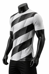 เสื้อฟุตบอลทีม OEM แบบสั่งทำพิเศษ พิมพ์ลายแบบ Sublimation เต็มตัว พร้อมโลโก้ ชื่อ และหมายเลขตามสั่ง แขนสั้น ผ้าสี่ทางยืดหยุ่น กันลม เป็นมิตรต่อสิ่งแวดล้อม - Product Image 5