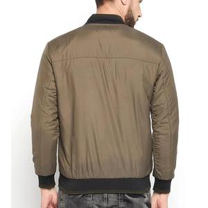 2026 Wholesale High Quality Waterproof Men's Zipper <b>Bomber</b> <b>Jacket</b> 100% Silk Casual Winter OEM Customized Color Thick Knitted - Product Image 3
