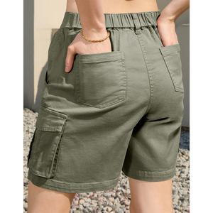 Custom logo <b>Women's</b> <b>Shorts</b> Cotton Thickness Soft with Pockets High Quality Perfect Wear <b>Cargo</b> <b>Women</b> <b>Short</b> - Product Image 3