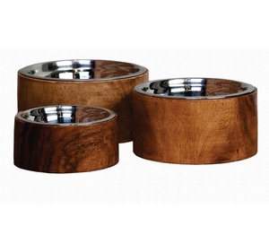 Direct Factory Supply Eco-Friendly Adjustable Height Modern Customizable Wooden Pet Feeder Wood Steel <b>Bowls</b> for Small Large Pet - Product Image 4