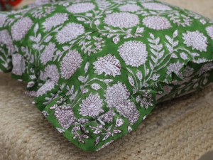 Indian Handmade New Design Stripe Hand Block Printed Pillow Case Slub Cotton Sofa Cushion Cover Bedding Cushion Cover - Product Image 5