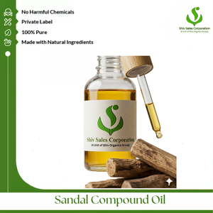 Sandal Compound Oil for Cosmetic Processing Beauty Care Applications and Professional Bulk Export Distribution Businesses - Product Image 1