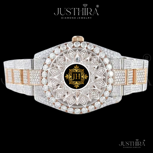 High Quality Quartz Movement Moissanite Diamond Watch for Women with Sapphire Crystal Dial Durable Stainless Steel Band - Product Image 3