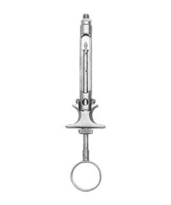 Jeringa de Aspiración Dental Fig. Jeringa de Anestesia Local de Acero Inoxidable Tipo EU de 1.8 ml, Instrumento Quirúrgico Reutilizable - Product Image 1
