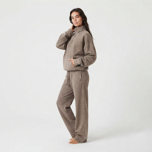 Conjunto de Sudadera Oversize con Efecto Ácido y Pantalones de Chándal para Mujer, Ropa Deportiva de Moda, Fabricante de Conjuntos de Dos Piezas - Product Image 5