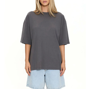 Camisetas de Manga Corta para Mujer, Talla Grande, Algodón y Poliéster, Material Transpirable, Nueva Llegada - Product Image 1