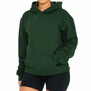 Sweat à capuche zippé pour femme en mélange de coton doux, veste décontractée légère, sweat à capuche pour usage quotidien - Product Image 1