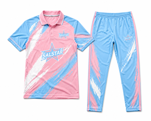 ชุดคริกเก็ตชาย SALSTAR เสื้อโปโลแขนสั้นและกางเกงขายาว ผ้าโพลีเอสเตอร์ระบายอากาศดี ดีไซน์สีตัดกัน ใส่ได้ทุกฤดู - Product Image 3
