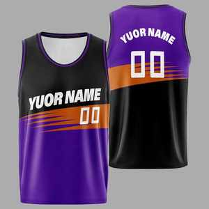 เสื้อบาสเก็ตบอลคุณภาพสูง ระบายอากาศได้ดี ผลิตจากโพลีเอสเตอร์ 100% ขายส่ง รับผลิตตามแบบ OEM ปรับแต่งได้ตามต้องการ เสื้อบาสเก็ตบอลระดับมืออาชีพ - Product Image 4