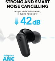 Écouteurs Anker Soundcore P30i, écouteurs intra-auriculaires avec suppression de bruit intelligente et puissante, étui 2-en-1 et support pour téléphone, écouteurs sans fil