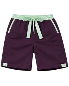 Conjunto de dos piezas para hombre, camiseta sin mangas y pantalones cortos, informal, de verano, de algodón, color verde menta, con cordón ajustable. - Product Image 4