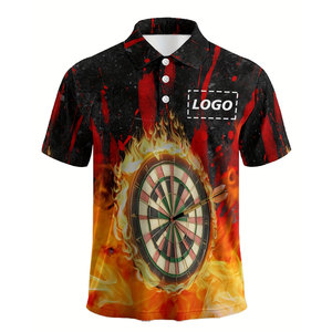 Polo personnalisé pour homme grande taille 2026 - Manches courtes, boutons, logo, texte et nom personnalisables, maillot de sport - Product Image 2