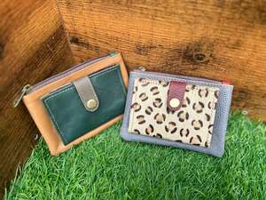 ใหม่จริงทําด้วยมือรีไซเคิลหนังเปลี่ยนเหรียญกระเป๋าผู้ถือบัตรเครดิตกรณีตะวันตกสไตล์หลายกระเป๋าเงินเหรียญขนาดเล็กสําหรับผู้หญิง - Product Image 6