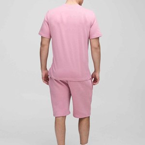 High Quality Summer Breathable Quick Dry <b>Knitted</b> Cotton 2026 Trendy Short Sleeve T-Shirts Casual Shorts Men's 2-Piece <b>Sets</b> - Product Image 2