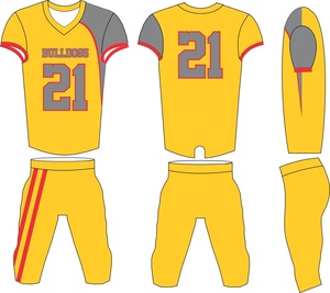 Uniforme de Fútbol Americano Sublimado Personalizado, de Alta Calidad, con Pantalones Cortos de Compresión para Competición - Product Image 2