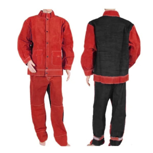 Trajes de Soldadura de Cuero Vacuno de Alta Resistencia y Rendimiento Superior, Ropa de Trabajo Industrial Cálida y Gruesa, Precio Bajo y Económico - Product Image 3
