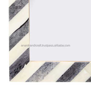 Fabriqué à la main belle résine d'os en bois incrustation cadre Photo inde personnalisé impression de découpe de haute qualité décoration de la maison - Product Image 3