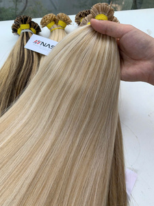 ผมต่อแบบกลุ่มยาว100ก. สีอ่อนยาว60ซม. มัดผมมนุษย์เวียดนามโดยซัพพลายเออร์เวียดนาม - Product Image 4