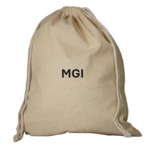 Custom Logo Recyclable Reusable Fitness Gym <b>Bag</b> Organic Cotton Canvas Drawstring Backpack Waterproof Soft Natural Cotton - Product Image 2