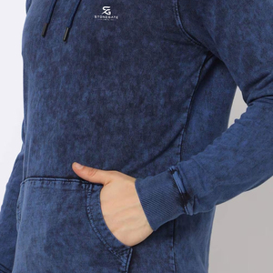 Vintage Acid Wash Hoodie Premium Cotton Heavyweight Oversized Streetwear <b>Men</b> <b>Thermal</b> Autumn Casual Apparel - Product Image 4