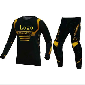 Conjunto de Equipamiento de Motocross en Degradado Rosa Neón y Morado, Jersey y Pantalones Personalizados por Sublimación, Traje de Carreras para Motocross OEM - Product Image 1
