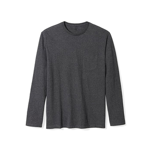 T-shirts à manches longues pour hommes 2026, 100 % coton, col rond, manches complètes, vert, prix de gros, T-shirts et sweat-shirts - Product Image 5