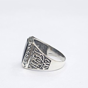 Natural <b>Black</b> <b>Onyx</b> <b>Ring</b> Handmade 925 Sterling Silver Rectangle Signet <b>Ring</b> Fine Jewelry Manufacturer India - Product Image 3