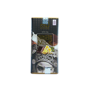 Milk <b>Chocolate</b> <b>Ginger</b> 80g – Premium <b>Ginger</b> Infused <b>Chocolate</b> Bar, Sweet & Spicy Flavor - Product Image 2